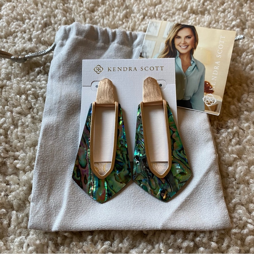 Kendra Scott Abalone Shell Earrings